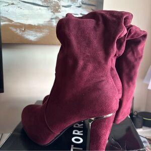 Torrid Women's Rich Burgundy Heeled Boots